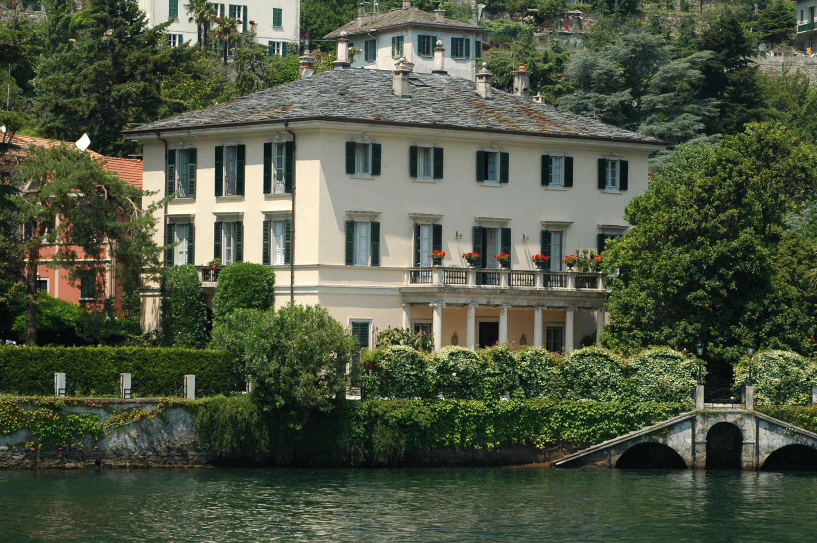 Villa Oleandra in Laglio, seen from the lake